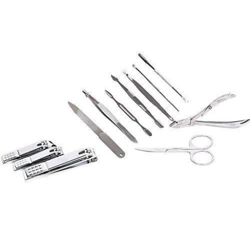 Nail Clippers Set 12 in 1 Stainless Steel Personal Manicure & Pedicure