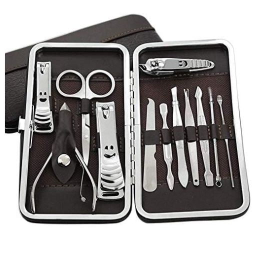 Nail Clippers Set 12 in 1 Stainless Steel Personal Manicure & Pedicure
