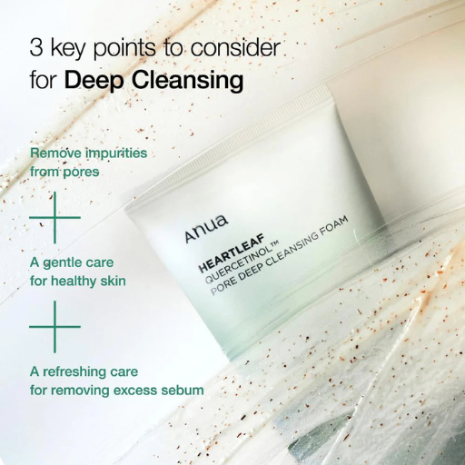 Anua HEARTLEAF QUERCETINOL PORE DEEP CLEANSING FOAM 150 ML