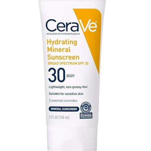 CeraVe 100% Mineral Sunscreen SPF 30 (150ml)