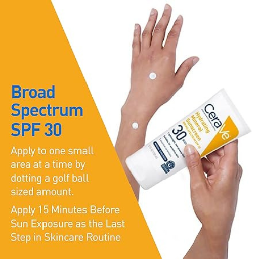 CeraVe 100% Mineral Sunscreen SPF 30 (150ml)