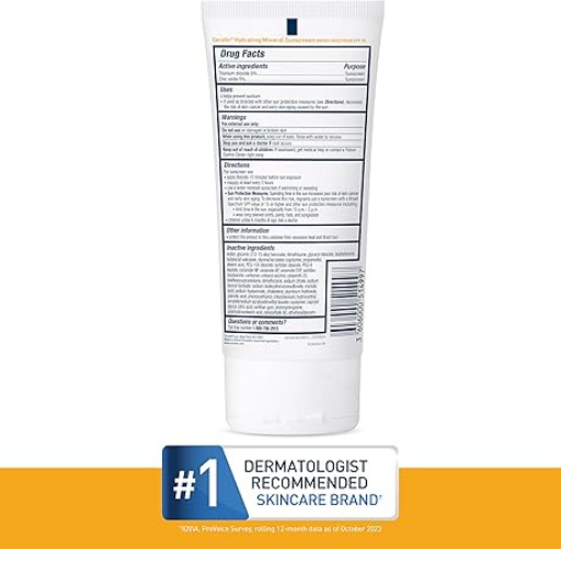 CeraVe 100% Mineral Sunscreen SPF 30 (150ml)