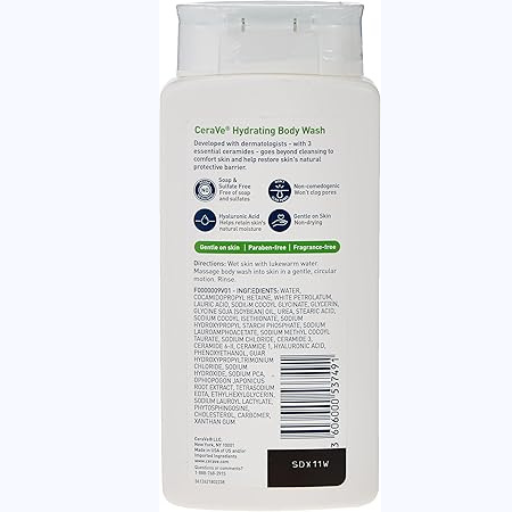 CeraVe Body Wash for Dry Skin Moisturizing Body Wash 296 ml
