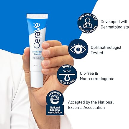 CeraVe Eye Repair Cream Under Eye Cream for Dark Circles 14ml