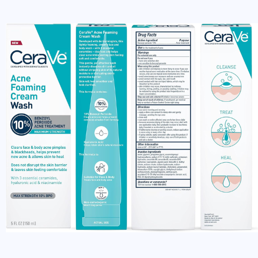 CeraVe Foaming Acne Face and Body Wash 150ml