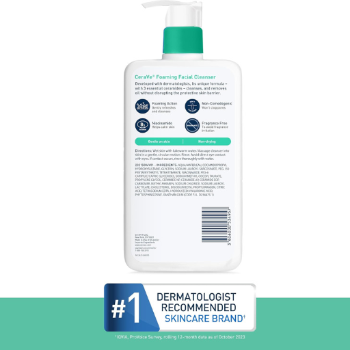 CeraVe Foaming Facial Cleanser, 562 ml