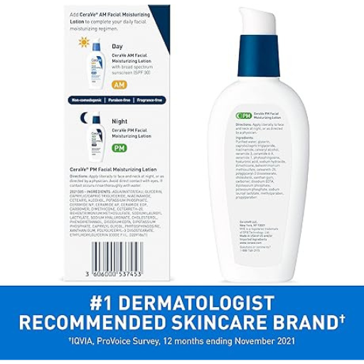 Cerave Pm Facial Moisturizing Lotion, 3 Oz (89ml)