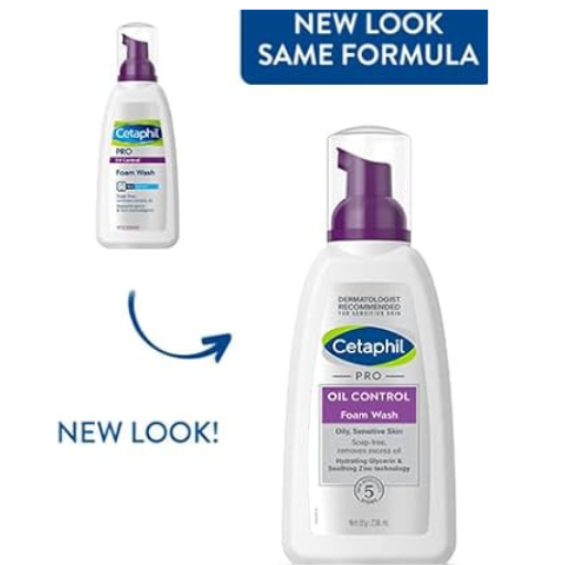 Cetaphil PRO Oil Control Foam Face Wash for Acne & Oily Prone Skin 236ml