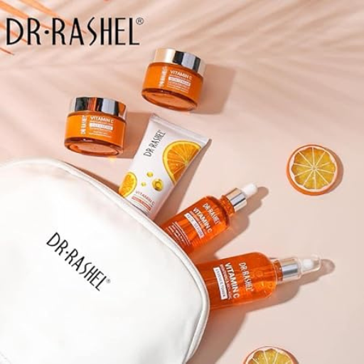 Dr.Rashel Vitamin C Skin Care 5 Piece Set With Bag & Jade Roller