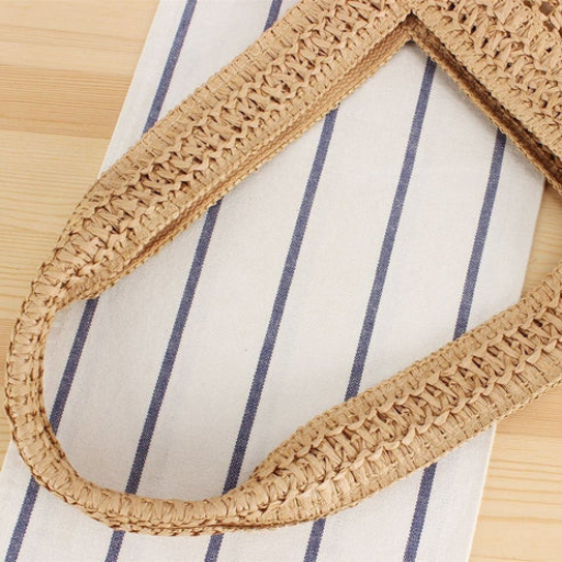 Large Capacity Business Commute Shoulder Minority All-match Straw Bag