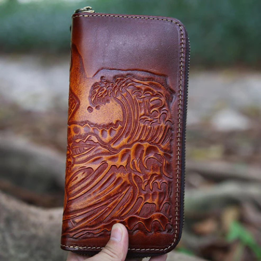 Men's Wallet Vintage Clutch Top Layer Cowhide