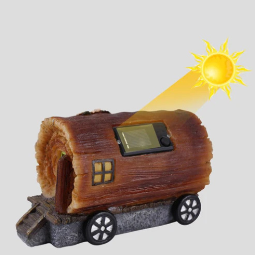 Premium Wooden House Solar Lights for Outdoor Garden Decoration
