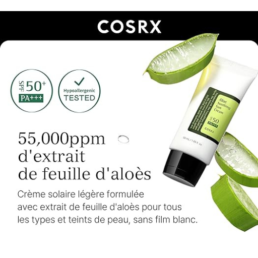 COSRX Aloe Soothing Sun Cream Spf50 Pa+++ 50 ML